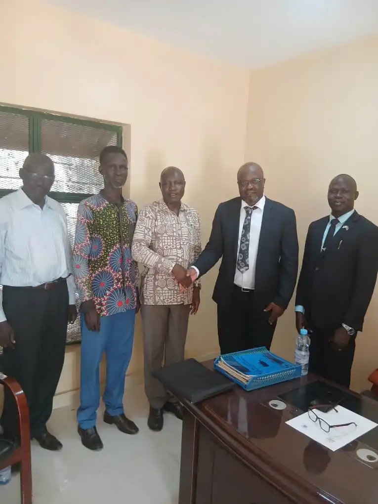 Officials during the meeting