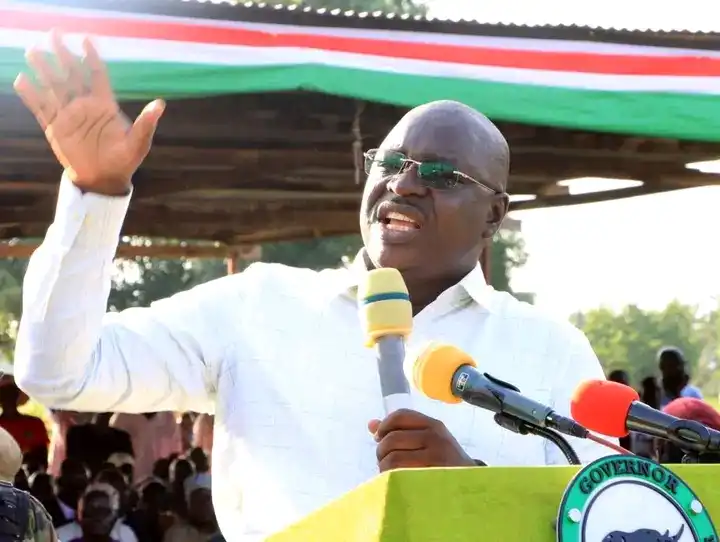 Governor Adil Addressing Residents in Kajo-Keji County on Saturday. Photo Credit: Press Unit, Office of the Governor-CES