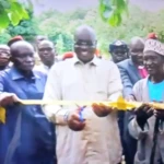 Governor at the launch of the project in Mere. Photo credit: Fred Morgan