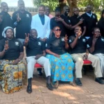 Community peace committee leaders from across Juba pose for a photo