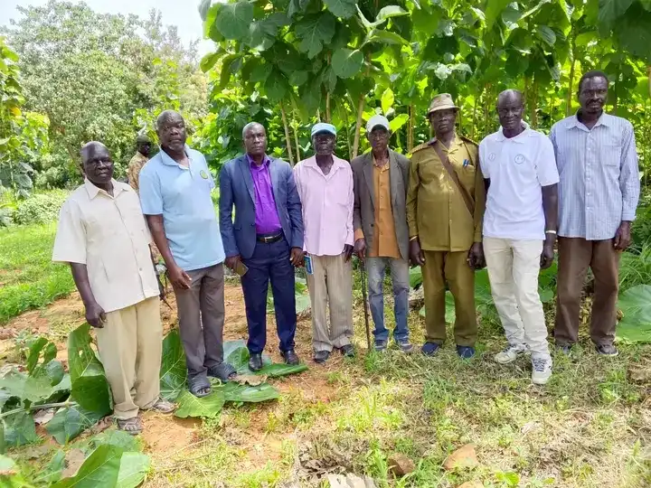 Kajo-Keji Community Leaders at the project site. Photo Credit: Kenyi Joseph