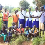 Local residents and school pupils in Mere-Kajo-Keji County. Photo Credit: Press Unit, Office of the governor