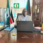 Joseph Mawa Okuba, Morobo County Commissioner Photo Credit: Press Unit, Morobo County