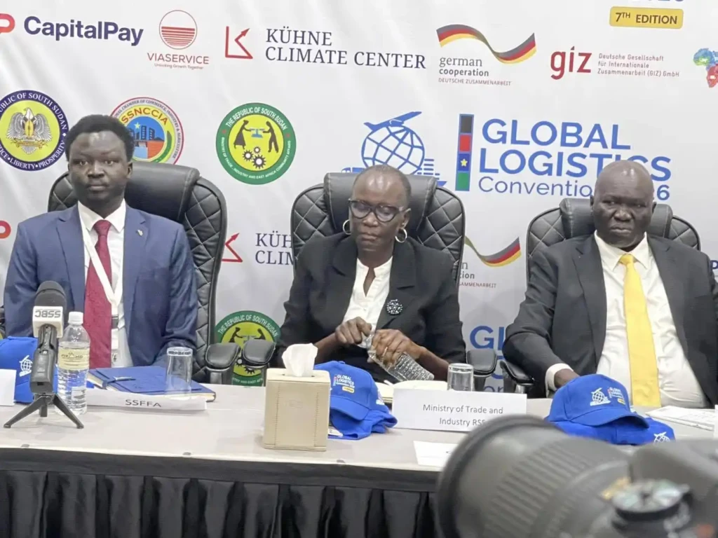 Officials during the launch of the Global Logistics Convention Courtesy Photo