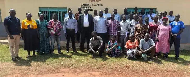 Officials from the Housing Department Pose for a group Photo Credit: James Innocent