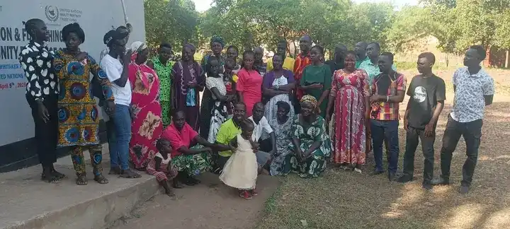 Participants pose for a group photo after the training. Photo credit: Yasona Bilal