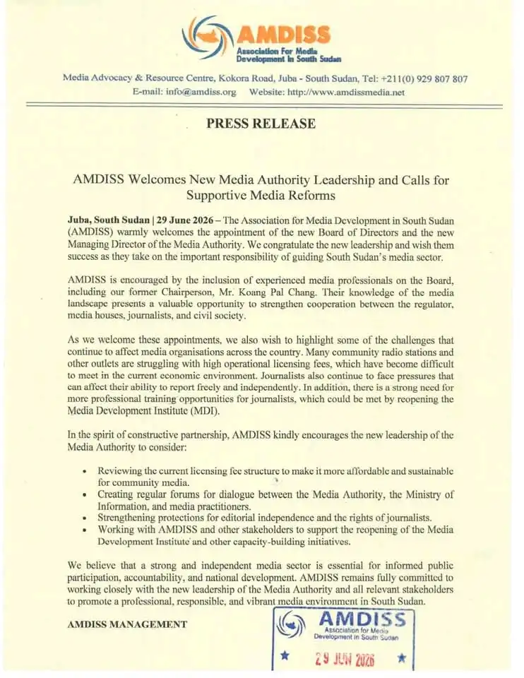 AMDISS-Press Release