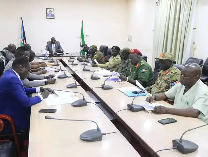Central Equatoria State Security Committee members. Photo Credit: Press Unit, Office of the Governor
