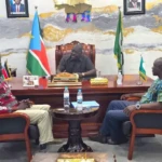 Juba Economic Zone Officials Briefed Governor in his office on Wednesday. Photo Credit: Press Unit, Office of the Governor-CES