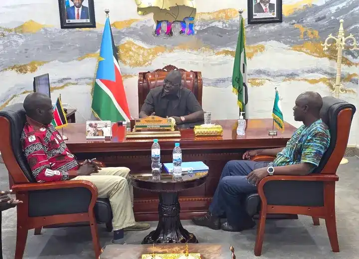 Juba Economic Zone Officials Briefed Governor in his office on Wednesday. Photo Credit: Press Unit, Office of the Governor-CES