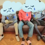 The three abductees met Morobo County Commissioner. Photo Credit: Morobo County Press Unit