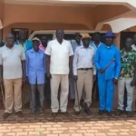 Yei Community Leaders pose for a group after the meeting. Photo Credit: (James Innocent)