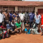 Traditional chiefs pose for a group photo. Photo credit: James Innocent