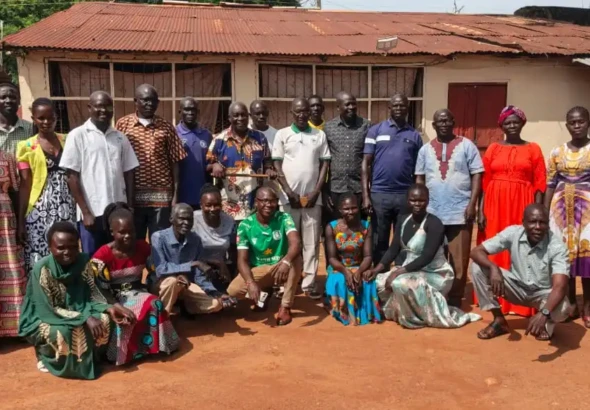 Traditional chiefs pose for a group photo. Photo credit: James Innocent