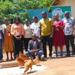 Koneta Hub and Gender officials Pose for a group photo at its project location in Yei. Credit: James Innocent
