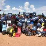 Girls and young mothers receive dignity kits in Goroyo residential Area in Juba