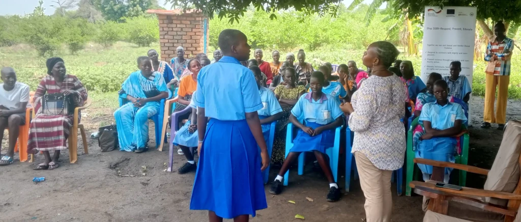 Young Girls and women in Gondokoro Island during the training session |Photo| Access Radio