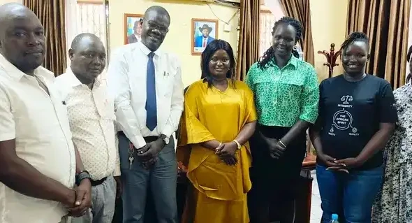 Health officials and Partner staff in a group photo. Credit: Isaac Boboya Lemi