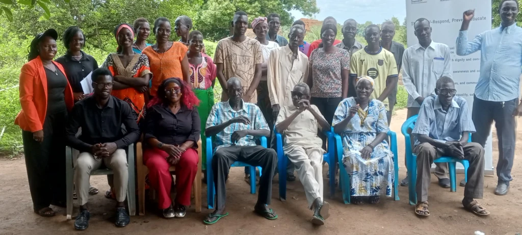 Community leaders, Teachers and local government officials during the one-day engagement