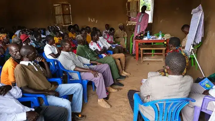 Mukaya Farmers in a training session offered by OFAO.