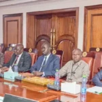 Officials at a joint technical meeting