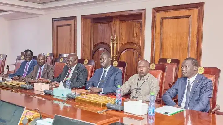 Officials at a joint technical meeting