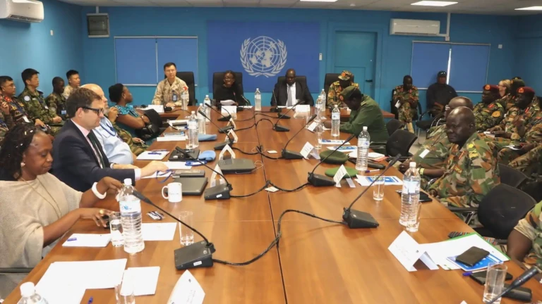 SSPDF Holds Talks With UNMISS on Peacekeeping Challenges
