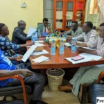 State officials during a joint partnership meeting in Juba. Photo credit: State ministry of Youth and Sports