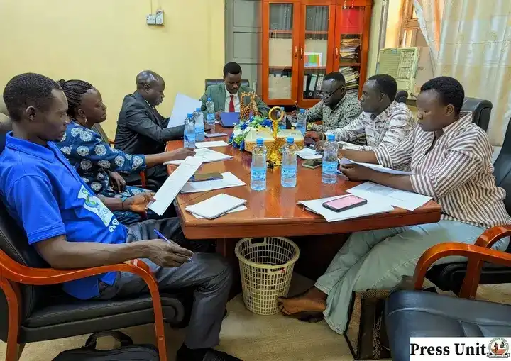 State officials during a joint partnership meeting in Juba. Photo credit: State ministry of Youth and Sports