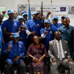 USSP members and members of the Political parties Council pose for photo on Wednesday during the opening of an Indoctrination workshop for party members Photo Access Radio