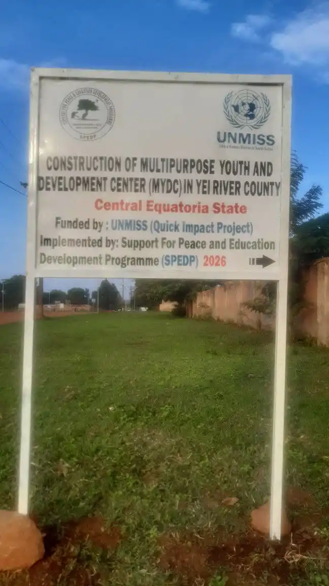 Youth Centre Construction Begins in Yei River County