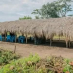A temporary Class Room at Ombasci Primary school in Morobo County