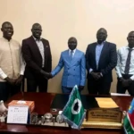 Angebi Community Leaders Met State Education Minister in Juba on Friday. Photo Credit-Handout