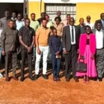 Business stakeholders pose for a group photo after the meeting. Credit-Press Unit, Ministry of Trade and Industry