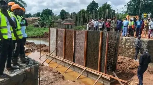CES Governor Adil Inspected Kanjor-New Site Bridge construction-Photo Credit-James Innocement