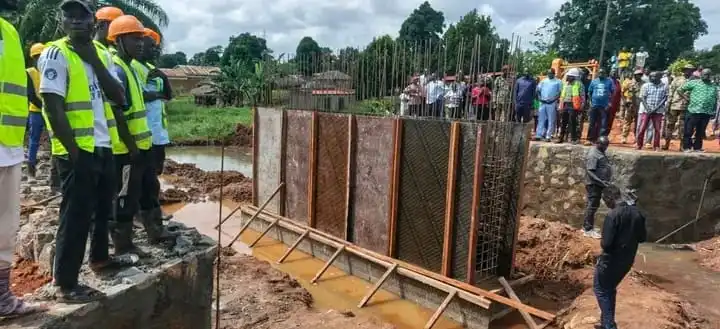 CES Governor Adil Inspected Kanjor-New Site Bridge construction-Photo Credit-James Innocement