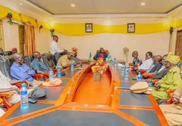 Governor Adil Meeting Yei Chiefs. Photo Credit-Press Unit, Office of the governor