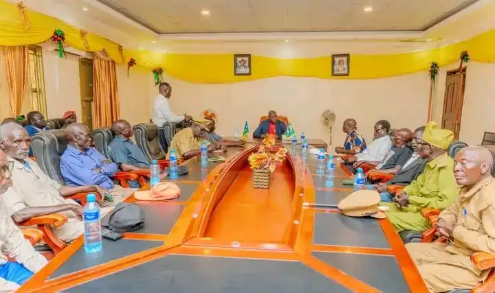 Governor Adil Meeting Yei Chiefs. Photo Credit-Press Unit, Office of the governor