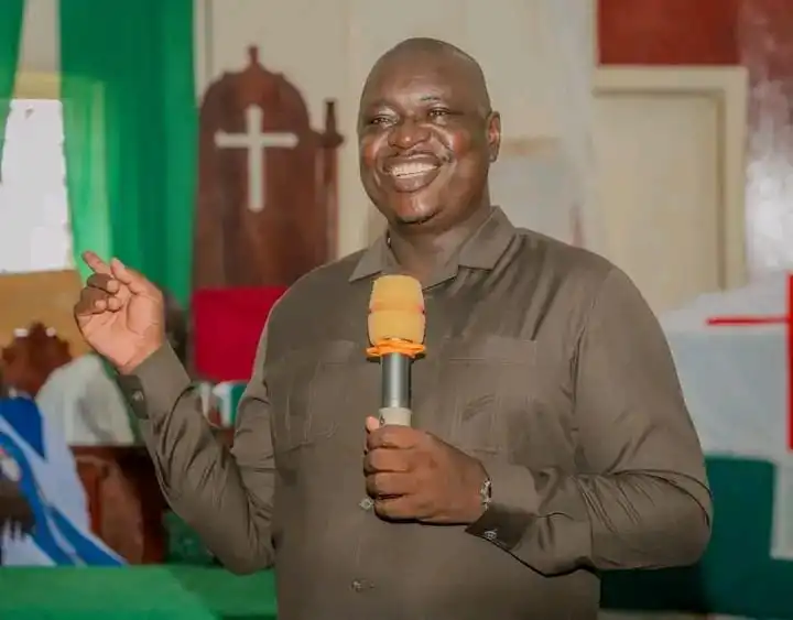 Governor Emmanuel Adil Anthony Addressed Worshipers at the ECSS Diocese of Yei on Sunday-Photo Credit-Press Unit-Office of the Governor