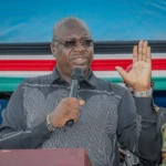 Governor Emmanuel Adil Anthony Addressing a rally in Morobo County