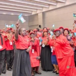 Members of the SPLM Women's League during the opening of the conference /Photo by PPU