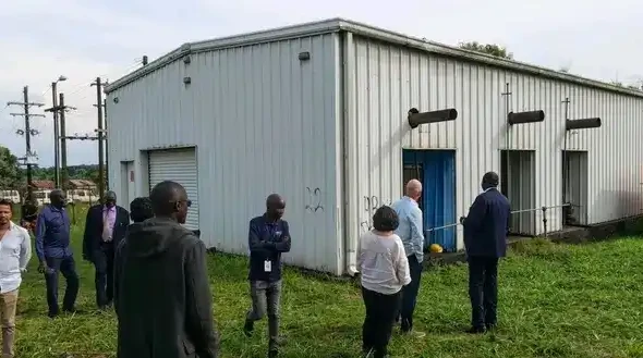 Officials assessing YECO Facility-Photo Credit-James Innocent