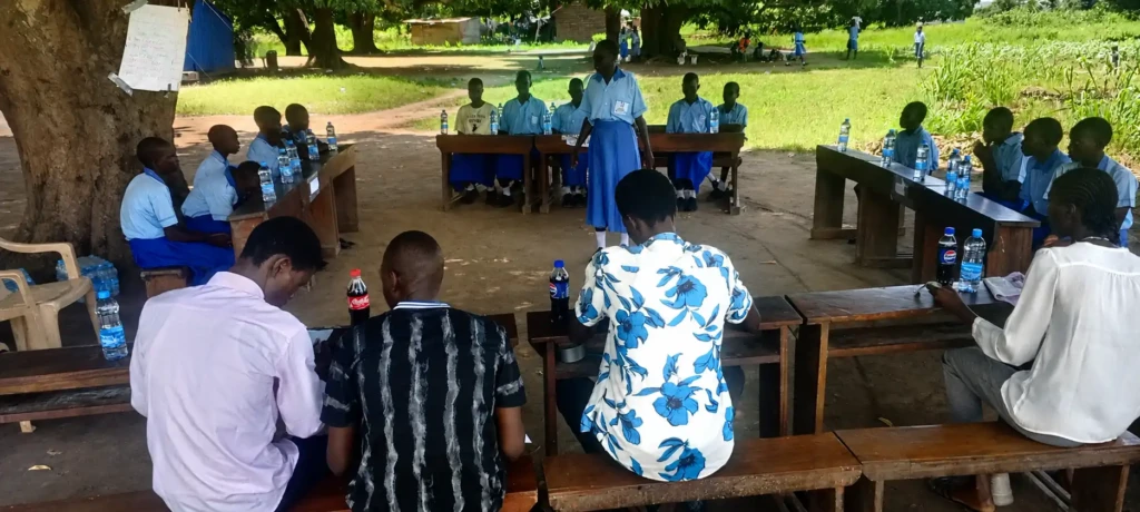 Pupils at JCC Hai negli Gondokoro Branch during the debate