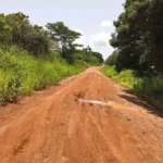 Section of a road in Yei River County