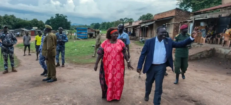 Lawmakers together with Yei River County Officials during a visit to Mugwo Payam