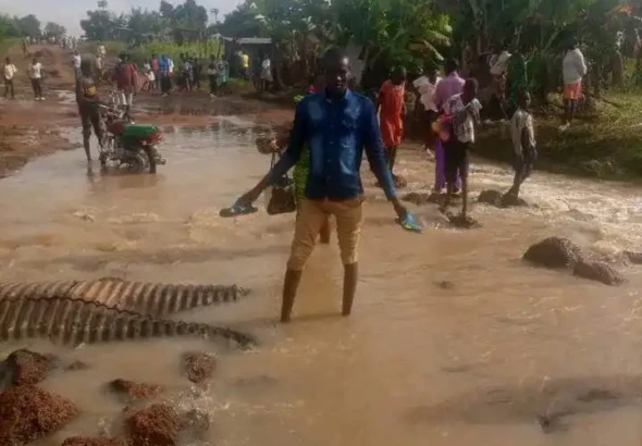 A flooded Stream in Yei River County-File Photo. Photo Credit-Hand Out