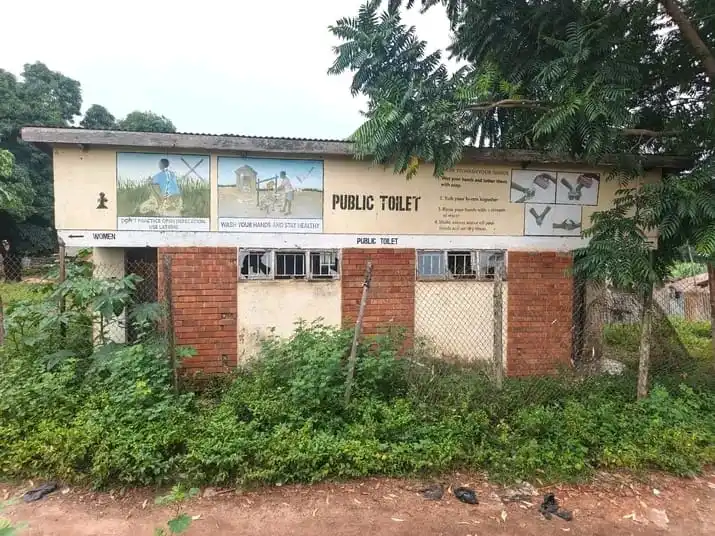 A Public Toilet at Yei Supper Market a new home for wild and Domestic animals in Yei town-Photo Credit-Yeka Joel Denis