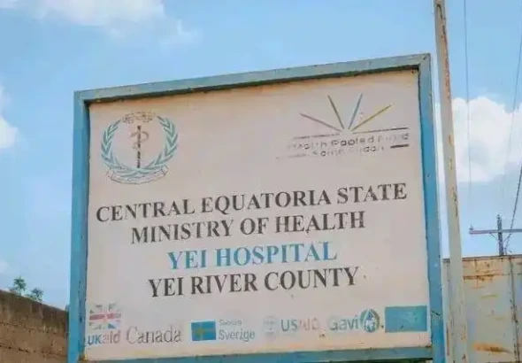A sign post at Yei civil hospital-Photo Credit- Fred Morgan-Access Radio