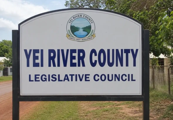 AI Generated Sign Post for Yei River County Legislative Council