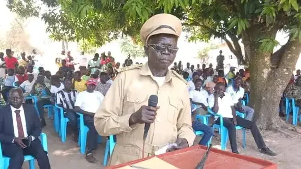 Chief Felix Sebit Alfred of Pokula Boma. Photo Credit-Access Radio-Yei